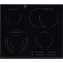 Electrolux EHF6547FXK beépíthető kerámia főzőlap,  60cm, csúszkás érintővezérlés, bővíthető zónák, időzítő, csiszolt élek