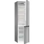 Gorenje NRK6202ES4 alulfagyasztós kombinált hűtőszekrény, szürke, nofrost, 200 cm, 235/96 l, ionair + multiflow, adapttech, fastfreeze