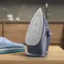 Electrolux E6SI1-4MN gőzölős vasaló, kék, glissium™ 175 vasalótalp, automatikus kikapcsolás funkció, 330 ml-es víztartály, 2500 w