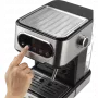 Gorenje ESCM15DBK ESPRESSO kávéfőző, 1.5 liter, 15 bar nyomás, touch control, nagy nyomású habosítási funkció