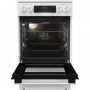 Gorenje GECS5C70WA elektromos tűzhely, 50 cm, gőzfunkcióval, fehér, katalitikus tisztítás, airfry, teleszkópos sütősín, időzítő
