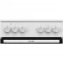 Gorenje GEC5A41WG elektromos tűzhely, 50 cm, fehér, silvermatte zománc, pizza funkció, gyors előmelegítés funkció, 62 literes sütőtér