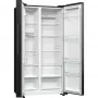 Gorenje NRR9185EABXL side-by-side hűtőszekrény, fekete, nofrost, inverteres, multiflow, twistice jégtálca, 178,6 cm, 358/192 l