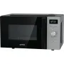 Gorenje mikrohullámú sütő MO20A4XH, fekete-ezüst kivitel, 20 l, grill, kombinált üzemmód, 5 teljesítményfokozat, aquaclean tisztítás