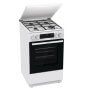 Gorenje GK5C42WJ kombinált tűzhely, fehér, 50 cm, 62 l, pizza funkció, aquaclean tisztítás, led kijelző, fém tető