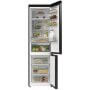 Hisense RB5P410SBFC alulfagyasztós kombinált hűtőszekrény, fekete inox, 203 cm, 283/130 l, nofrost, wifi, gyorshűtés, multiflow, led kijelző