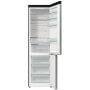 Gorenje NRB620C6X4WFE alulfagyasztós kombinált hűtőszekrény, szürke, nofrost, 203 cm, 283/130 l, wifi, inverter kompresszor, gyors hűtés, multiflow, adapttech