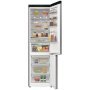 Gorenje NRB620C6X4WFE alulfagyasztós kombinált hűtőszekrény, szürke, nofrost, 203 cm, 283/130 l, wifi, inverter kompresszor, gyors hűtés, multiflow, adapttech