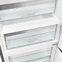 Gorenje NRB620C6X4WFE alulfagyasztós kombinált hűtőszekrény, szürke, nofrost, 203 cm, 283/130 l, wifi, inverter kompresszor, gyors hűtés, multiflow, adapttech