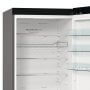 Gorenje NRB620C61X4WFE alulfagyasztós kombinált hűtőszekrény, inox, nofrost, 203 cm, 283/130 l, wifi, inverter kompresszor, gyors hűtés, multiflow, adapttech
