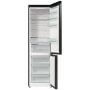 Gorenje NRB620C61BX4WFE alulfagyasztós kombinált hűtőszekrény, fekete inox, nofrost, 203 cm, 283/130 l, wifi, inverter kompresszor, gyors hűtés, multiflow