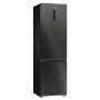 Gorenje NRB620C61BX4WFE alulfagyasztós kombinált hűtőszekrény, fekete inox, nofrost, 203 cm, 283/130 l, wifi, inverter kompresszor, gyors hűtés, multiflow