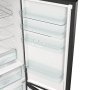Gorenje NRB620C61BX4WFE alulfagyasztós kombinált hűtőszekrény, fekete inox, nofrost, 203 cm, 283/130 l, wifi, inverter kompresszor, gyors hűtés, multiflow