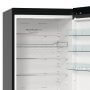 Gorenje NRB620C61BX4WFE alulfagyasztós kombinált hűtőszekrény, fekete inox, nofrost, 203 cm, 283/130 l, wifi, inverter kompresszor, gyors hűtés, multiflow