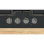 Bosch PNH6B6K40 beépíthető gázfőzőlap, 60cm, wok, üveglapos kivitel, elölgombos vezérlés, szikragyújtás, öntöttvas edénytartó rács