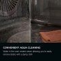 AEG  OA5AB21SM SteamBake beépíthető sütő, gőzfunkció, led kijelző, aquaclean tisztítás, süllyesztett gombok, teleszkópos sütősín, 72 l