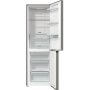 Gorenje NRK619DA2XL4 alulfagyasztós kombinált hűtőszekrény, ezüst metál, nofrost plus, 185 cm, 204/96 l, multiflow 360°