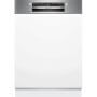 Bosch SMI4HCS07E beépíthető mosogatógép, 60 cm, kezelőpaneles, 14 teríték, homeconnect, 6 program, evőeszköztartó polc, 42 db(a)