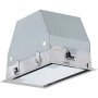 Cata GC DUAL 45 XGWH/D álkürtőbe építhető páraelszívó /fehér/, 45 cm, 850 m3/h, érintővezérlés, led világítás