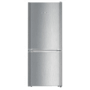 Liebherr CUele231 alulfagyasztós kombinált hűtőszekrény, ezüst, 137 cm, 157/54 l, smartfrost, palacktároló polc, variospace, 38 db(a)