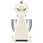 SMF03CREU konyhai robotgép, retro design, smoothstart, steadymix, 10 fokozat, 4 keverőlapát, rozsdamentes tál 4.8 l, bézs /bézs/