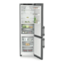 Liebherr CBNdgc 5733 alulfagyasztós kombinált hűtőszekrény, darkgrey, 201,5cm, nofrost, biofresh, duocooling, érintővezérlés, freshair szűrő, led