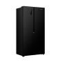 Gorenje NRS917E41BX side-by-side hűtőszekrény, fekete, nofrost, inverteres, multiflow 360, fastfreeze, supercool, 178,6 cm, 347/197 l, crispzone