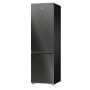 Hisense RB5P410SAFA alulfagyasztós kombinált hűtőszekrény, fekete, nofrost, 203cm, 283/130 l, wifi, multi air flow, metalcooling, gyorsfagyasztás