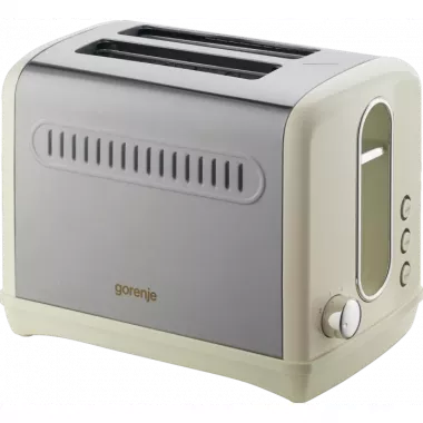 Gorenje T1100CLI kenyérpirító, krémszín, classico design, 6 pirítási fokozat, 1100 w