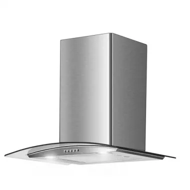 Cata CG5-T600 X fali kürtős páraelszívó, inox, 60 cm, 500 m3/h, dekoratív üvegernyő, nyomógombos vezérlés, led-világítás