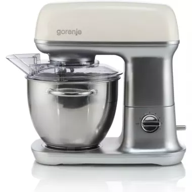 Gorenje MMC1000RL konyhai robotgép, bézs, retro kollekció, 3d-s keverés, dagasztókar, keverőszár, habverő, 1000 w