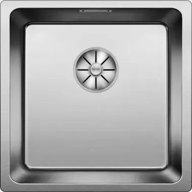 Blanco Andano 400-IF exc.nélkül rozsdamentes mosogató, elegáns if lapos perem, rejtett c-overflow túlfolyóval és infino szűrőkosárral