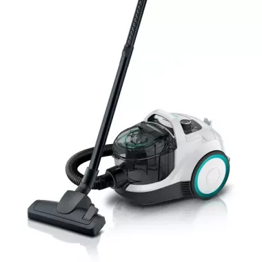 Bosch BGC21HYG1 porzsák nélküli porszívó, fehér, ultraallergy szűrő, highpower airflow, 2 az 1-ben tartozék, matrac szívófej