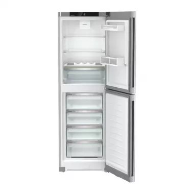 Liebherr CNsfd 5204 alulfagyasztós kombinált hűtőszekrény, ezüst, 185,5cm, nofrost, duocooling, érintővezérlés, easyfresh, freshair szűrő, led világítás