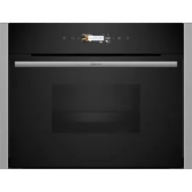 Neff C24DR1XN0 beépíthető kompakt gőzpároló, inox, pure steam párolás, színes tft kijelző, sütőasszisztens, lágy ajtónyitás