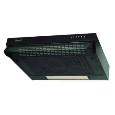Cata F-2060 BK/L standard páraelszívó, 60 cm, nyomógombos vezérlés, mosható fém zsírfilter, led világítás, fekete