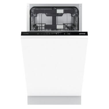 Gorenje GV583C10 beépíthető mosogatógép, 45 cm, 10 teríték, 3 kosár, extra csendes, extrahygiene, totaldry,gyors progr., inverter, 42 db(a)