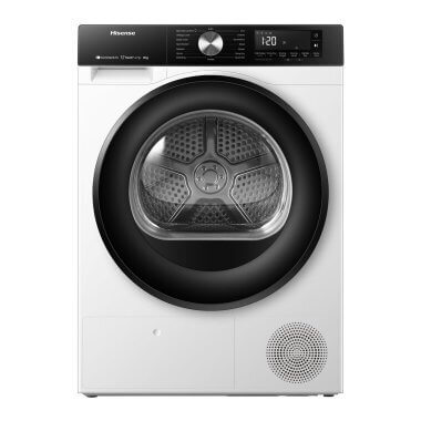 Hisense DH3S802BW3 hőszivattyús szárítógép, 8kg, wifi, twinflow, gyorsprogram, inverter motor, gyűrődésmentesítés, airrefresh, led