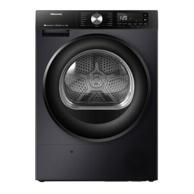 Hisense DH3S902BB3 hőszivattyús szárítógép, 9 kg, wifi, twinflow, gyorsprogram, inverter motor, gyűrődésmentesítés, airrefresh, led