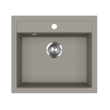 Evido Quadro 6 Silgranit mosogató, egy medencés kivitel, egy furattal /platina/
