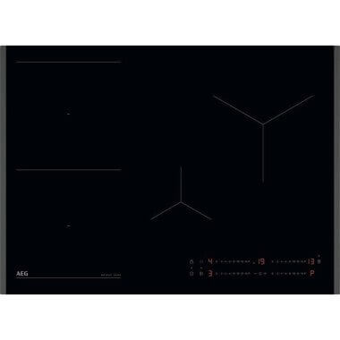 AEG TO74IB00FB beépíthető indukciós főzőlap, 70 cm, bridge funkció, hob2hood, extra nagy főzőzóna, csúszkás érintővezérlés, 2 oldalon csiszolt