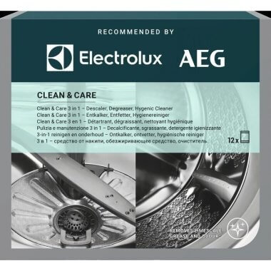 Electrolux Clean &amp; Care 3in1 vízkőtlenítő, zsíroldó és fertőtlenítő (12), mosógépekhez és mosogatógépekhez