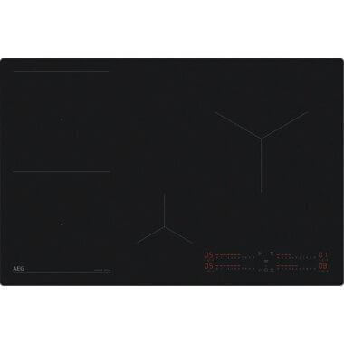 AEG TI84IB10IT beépíthető indukciós főzőlap, matt fekete, 80 cm, hob2hood, saphirmatt® se, érintőkapcsolós vezérlés, eco timer, booster funkció