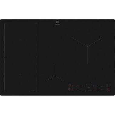 Electrolux EIS82453IT SenseBoil beépíthető indukciós főzőlap, hob2hood, 80 cm, senseboil, saphirmatt® se, bridge funkció, csúszkás érintővezérlés