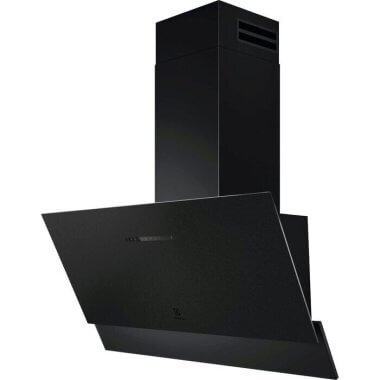 Electrolux LFV619Z fali döntött páraelszívó, 90 cm, matt fekete, 3+1 fokozatú érintővezérlés, hob2hood, breeze funkció, led világítás