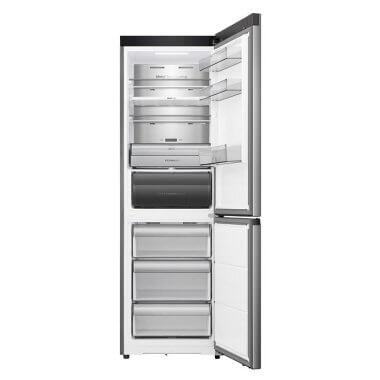 Hisense RB3K330SAIE alulfagyasztós kombinált hűtőszekrény, inoxlook, totalnofrost, 185,6cm, 215/115 l, wifi, multi air flow, metalcooling, gyorsfagyasztás