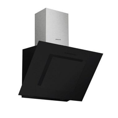 Davoline FEEL 90 BLACK fali kürtős páraelszívó, 90 cm, 649 m3/óra, led világítás, fekete