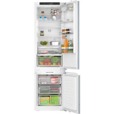 Bosch KIN96ADC0 beépíthető kombinált hűtőszekrény, 193,5 cm, 215 l/75 l, nofrost, elektronikus vezérlés, led, airflow, gyorsfagyasztás, gyorshűtés