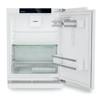 Liebherr URc 375i beépíthető egyajtós hűtőszekrény, 86 cm, 135 l, érintővezérlés, softsystem, supercool, integrált smartdevicebox, 32 db(a)