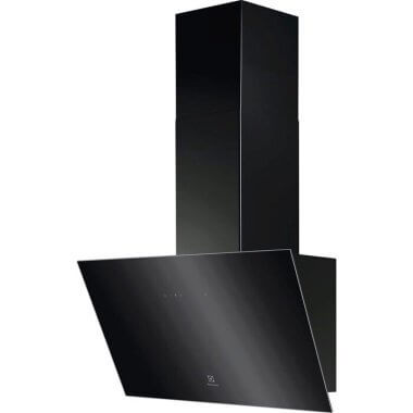 Electrolux LFV216K fali döntött páraelszívó, 60 cm, fekete, 3 fokozatú érintővezérlés, 415 m³/h, led világítás